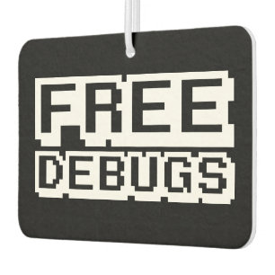 FREE DEBUGS CAR AIR FRESHENER