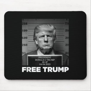 Free Donald Trump Mugshot  Mouse Pad