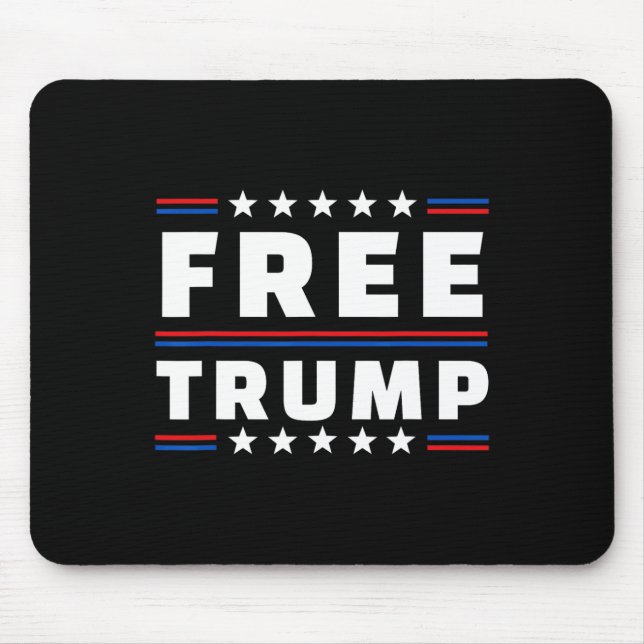 Free Donald Trump Republican Support  Mouse Pad (Front)