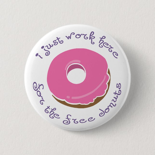 Free Doughnut Button (Front)
