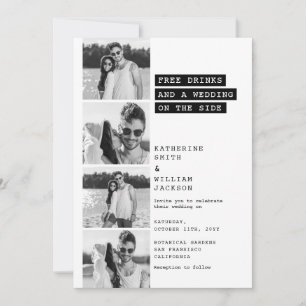 Free Drinks Photo Booth Label Maker Font Invitation