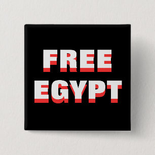 FREE EGYPT 15 CM SQUARE BADGE