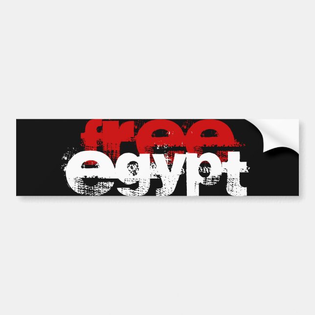 FREE EGYPT BUMPER STICKER (Front)