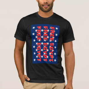 FREE EGYPT RED WHITE BLUE T-Shirt