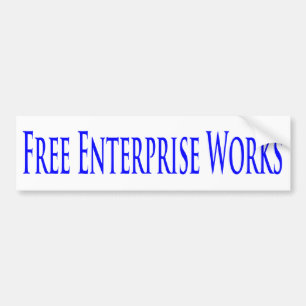Free Enterprise Works Bumper Sticker