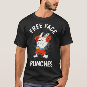 Free Face Punches Fun Boxing Rabbit T-Shirt