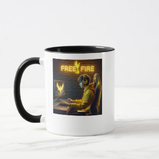 FREE FIRE Gamer Mug - Free Fire V Logo Coffee Mug