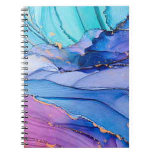 Free-flowing textures, luxury abstract art. notebook