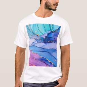 Free-flowing textures, luxury abstract art. T-Shirt