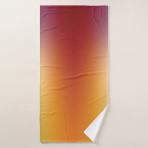 free form gradient on bath towel
