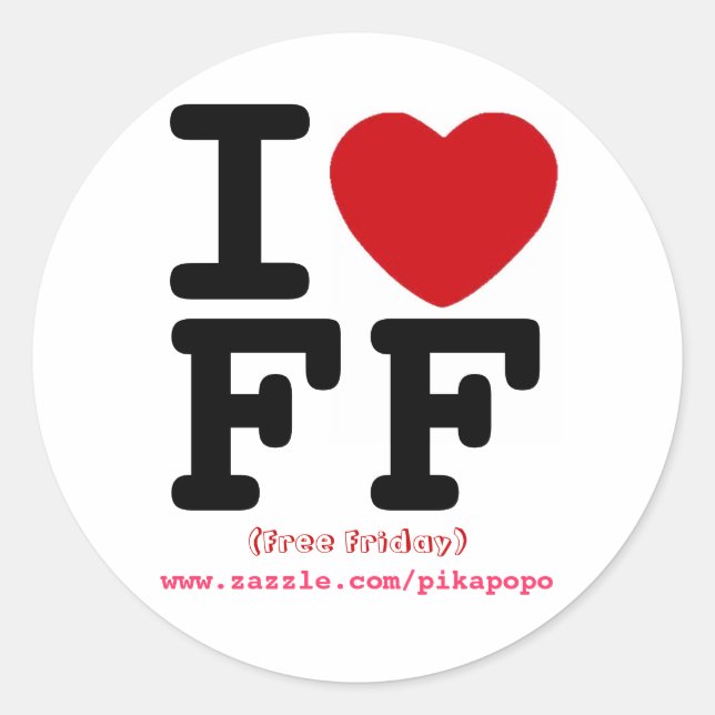 Free Friday Sticker (Front)