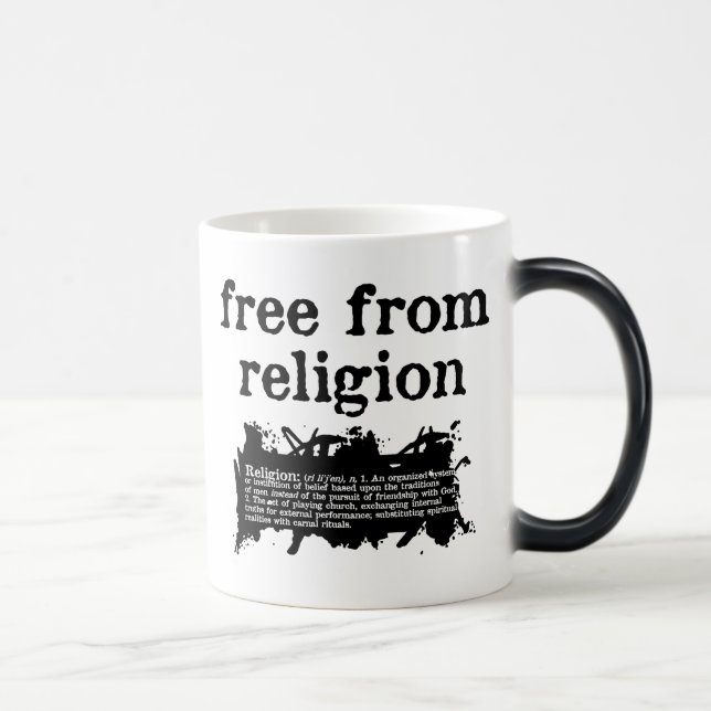 Free from Religion Heat-Changing Mug (Right)