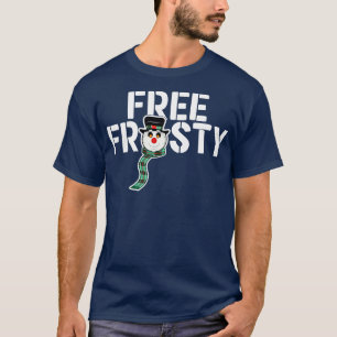 Free Frosty Snoman Head T-Shirt