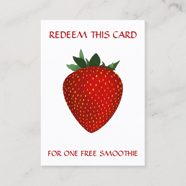 free fruit smoothie coupon (Front)