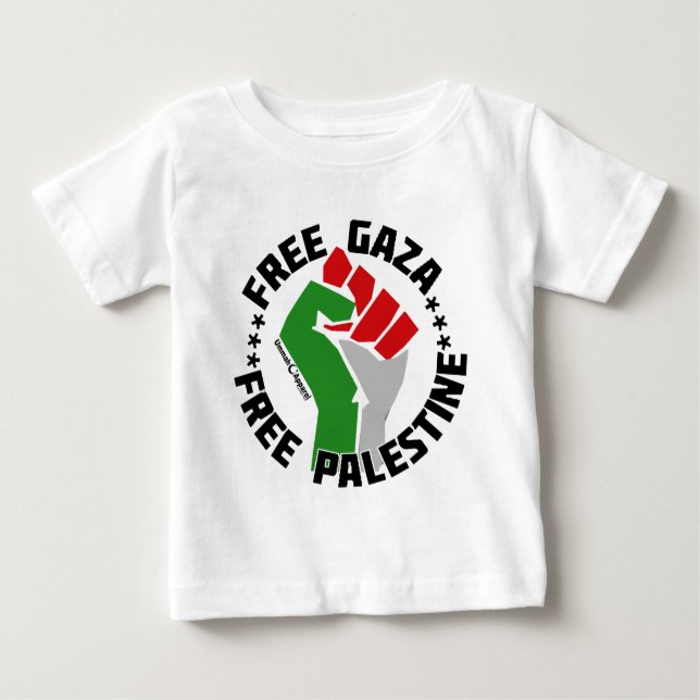 free gaza free palestine baby T-Shirt (Front)