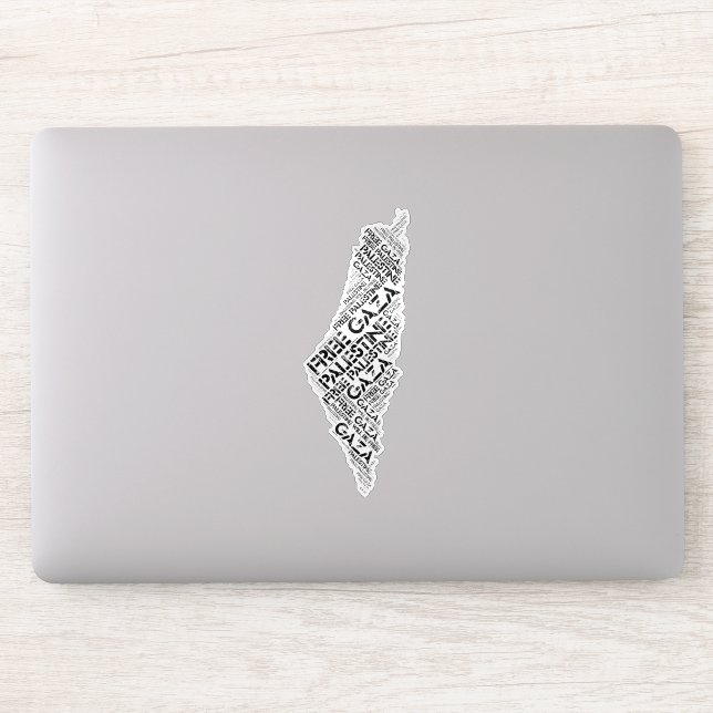 Free Gaza Free Palestine Map Cloud Word (Computer)