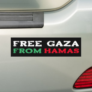 FREE GAZA FROM HAMAS BUMPER STICKER