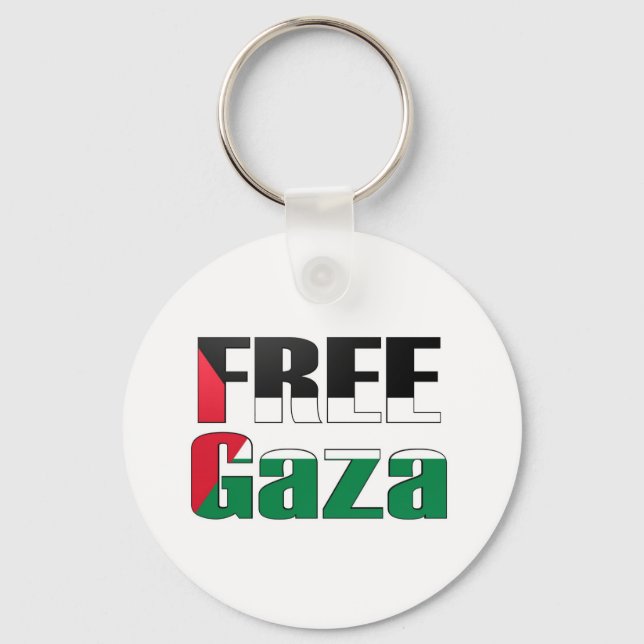 Free Gaza Key Ring (Front)