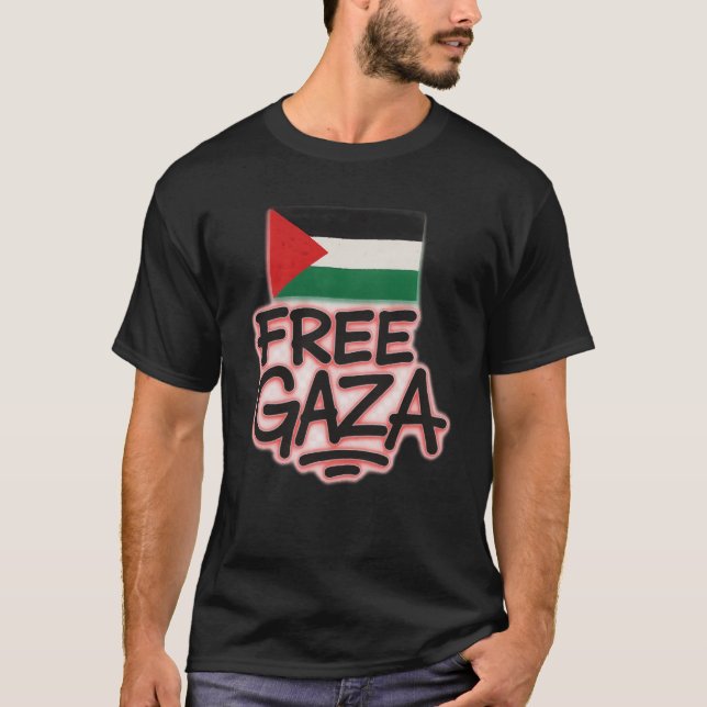 Free Gaza T-Shirt – Stand With Palestine (Front)