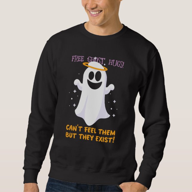 Free Ghost Hugs Ghost Sweatshirt (Front)