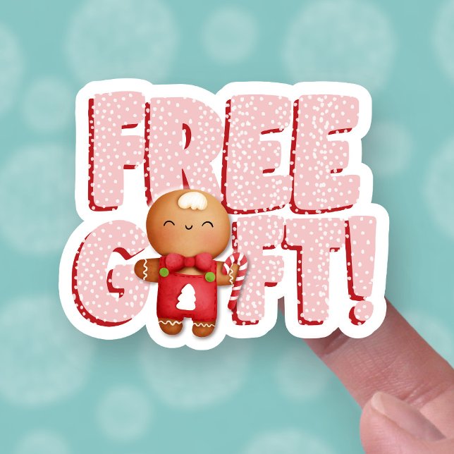Free Gift Cute Christmas Gingerbread Man Business (Creator Uploaded)
