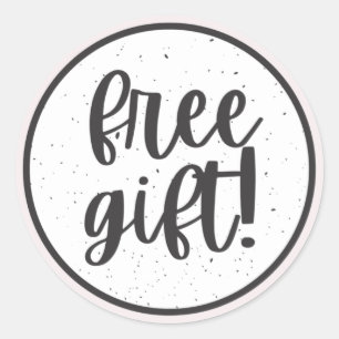 Free Gift Packaging Stickers