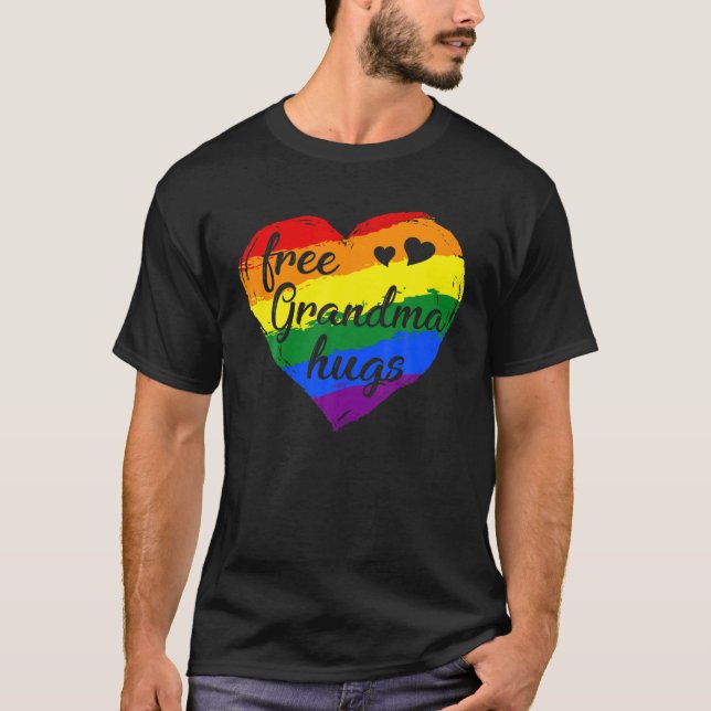 Free Grandma Hugs LGBT Free Grandma Hugs Kids T-Shirt (Front)