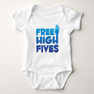 Free High Fives Baby Bodysuit