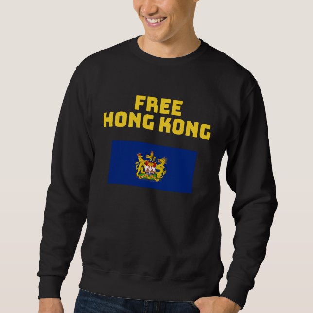 Free Hong Kong Autonomy Movement Derivative Flag P Sweatshirt (Front)