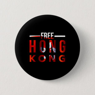 Free Hong Kong #freehongkong #savehongkong Democra 6 Cm Round Badge