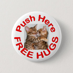 Free Hugs 3 6 Cm Round Badge