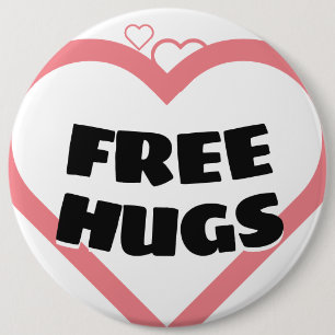 Free Hugs 6 Cm Round Badge