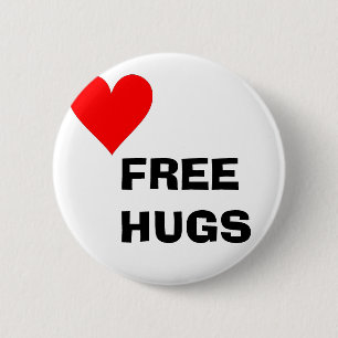 Free Hugs 6 Cm Round Badge