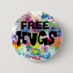 Free Hugs 6 Cm Round Badge