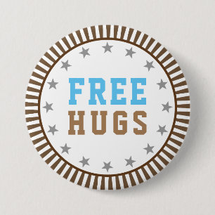 Free Hugs 7.5 Cm Round Badge
