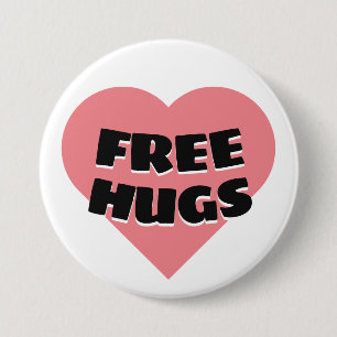 Free Hugs 7.5 Cm Round Badge