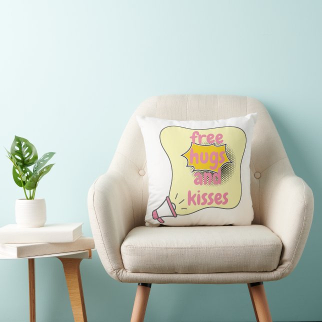 free hugs and kisses cushion (Chair)
