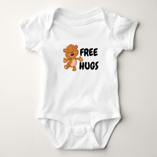 Free Hugs Baby Bodysuit (Front)