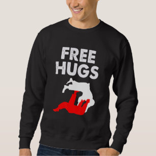 Free Hugs Brazilian jiu jitsu Men Women Jiu Jitsu Sweatshirt