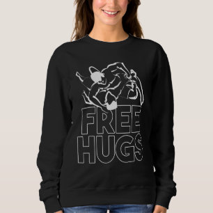 Free Hugs  Brazilian Jiu Jitsu Mma Bjj Sweatshirt