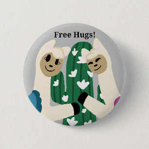Free hugs button