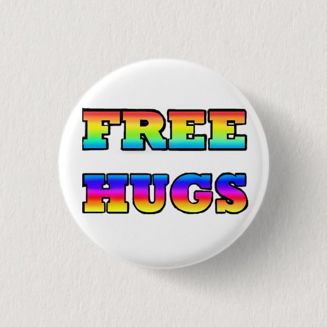FREE HUGS Button (Front)