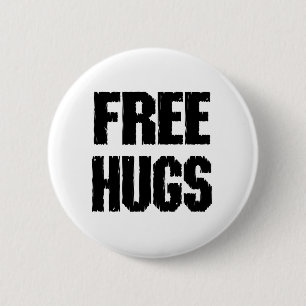 FREE HUGS buttons