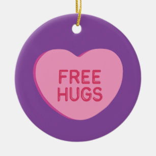 Free Hugs Ceramic Tree Decoration