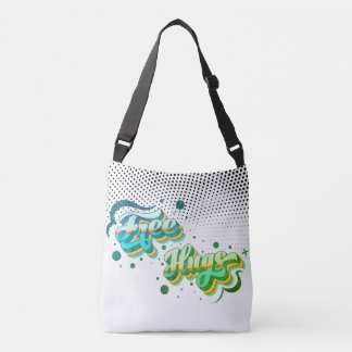 Free Hugs - Deluxe Cheeky Green Dots Mix Edition Crossbody Bag