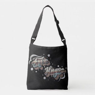 Free Hugs -  Deluxe Washed White Mix Edition  Crossbody Bag