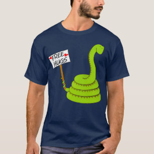 Free hugs Funny boa constrictor python reptile T-Shirt