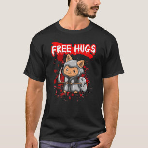 Free Hugs Halloween Sarcasm Scary Creepy Costume H T-Shirt