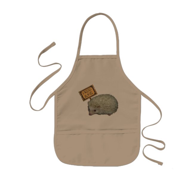 Free Hugs Hedgehog Kids Apron (Front)