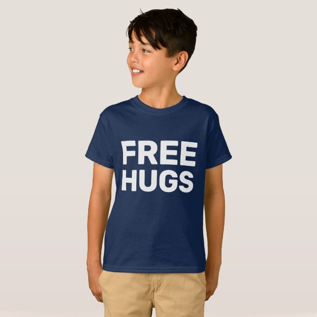 Free Hugs Kids' Tagless Hanes T-Shirt (Front Full)